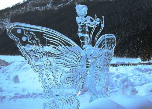 Ice Magic Festival, Banff, Canada (these are sculptures from the 2013 competition; the 2014 festival begins 17 January 2014)