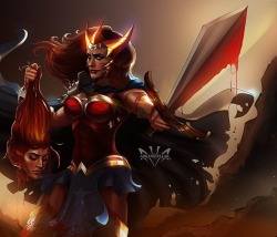 longlivethebat-universe:Flashpoint Wonder Woman by Arkenstellar