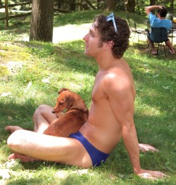 wehonights:  cute boy and his pup