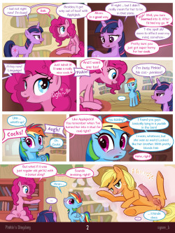 syoeeb:  “Pinkie’s Dingdong” Page 2 page 1: http://syoeeb.tumblr.com/post/88078775646/