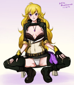 #141 Yang (RWBY)Sketch commission for @nwdecontactCommission