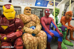 willisadork:  Superhero Subway