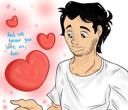 frecklydork:  You’ve done so much good in this world, and you’ve inspired literally millions to spread joy along with you. I hope this little comic made you smile, even if only a moment. 
