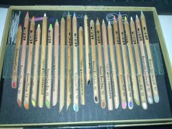 askpeonyponi:  Today, I discovered the box of karismacolour pencils