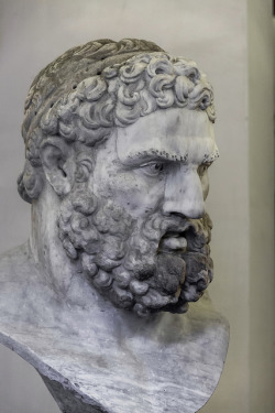bloghqualls:Roman portrait head of Hercules (Herakles), 1st century