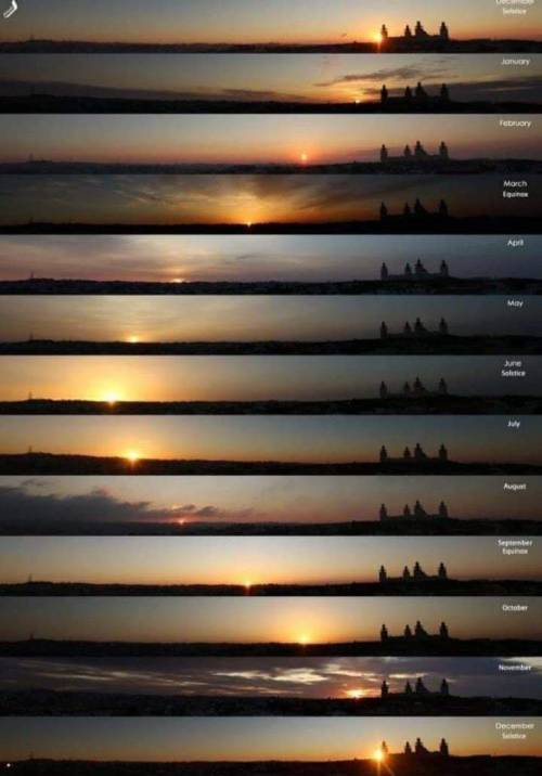 itsmypart:Sunrise from the same place for 12 monthes