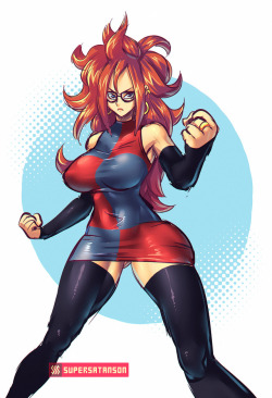 supersatansister: Long overdue! Android 21, DBFZ. Just a quick