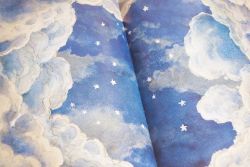 ourspringisbeautiful: Cloud Sky Inspired Blue // Purple Pantyhose