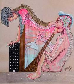 backwrdblackbrd:  El Arpa (The Harp) By Sabina Espinoza 