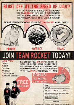 retrogamingblog:  Join Team Rocket Today!