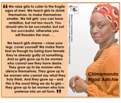 theblacktiwlip:  Chimamanda Ngozi Adichie  This very true, and