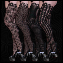 Diva Stockings V4  	Wrap Victoria 4 legs into some sexy stockings.