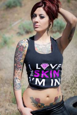 charlienki:  Alyssa Mulisha for Inked and Sexy.  This is a sexy