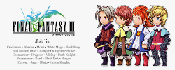 xercis:  Final Fantasy III: Job Classes↳ Four party members,