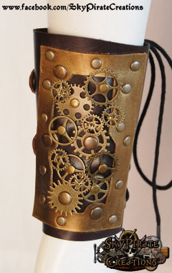 skypiratecreations:  Steampunk Engineer Leather Bracerhttps://www.etsy.com/listing/171130432/steampunk-engineer-leather-bracer?ref=shop_home_active_12