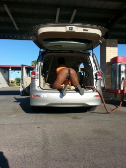 naughtywifeforyou: It’s a nice day to wash the car 
