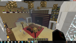 One of the many rooms in the White House in our Minecraft Server.