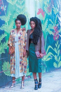 naturalhairqueens:  Cipriana and TK Wonder. ALL their hair. Natural