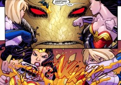whiskerbiscuitbakery:  Power Girl and Wonder Woman vs. Egg FuFu