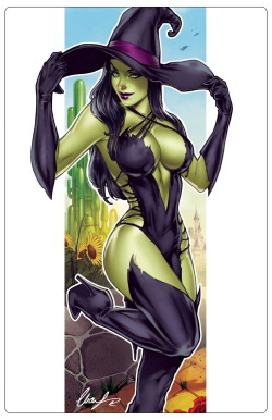 pinupgirlsart:  Wicked Witch OZ by Elias-Chatzoudis 
