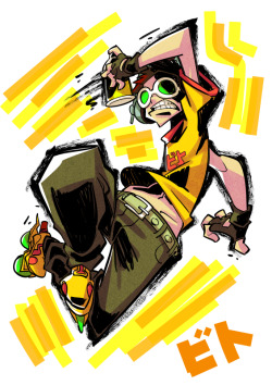 rafchu: I’m redrawing old Jet Set Radio fanarts, as some of