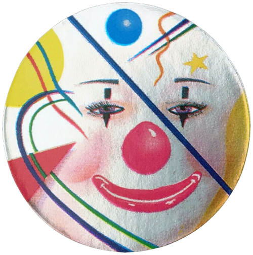 transparentstickers:  1982 Clown sticker by Lisa Frank 
