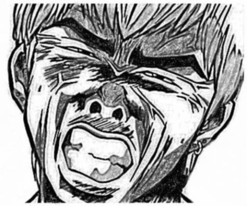 This is from the manga GTO but there is now a spin off of it called GTO Paradise Lost. It’s pretty much about Onizuka reforming a class of young famous idols. So far it’s pretty good and I cannot wait to see him make these faces >w<