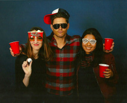 yourfavoritedirector:  Fratboy!Jensen with BeerPongChamp! @preciousmish