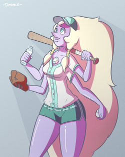 dabble-too:  Request fulfilled for Opal in Baseball gear and