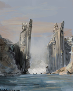 Argonath Livestream art. Less than 2 hours. I’m in the