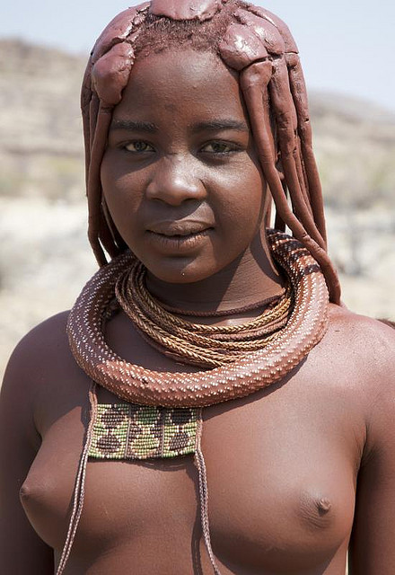 Namibian Himba girl, by Georges Courreges.