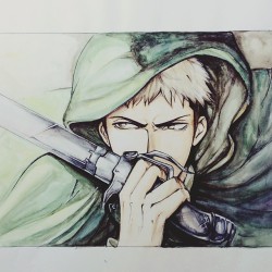 09raito:  a watercolor jean kirschtein! follow me on instagram: