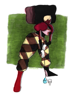 octocassie:  Garnet practicing golf and putting gloves over her