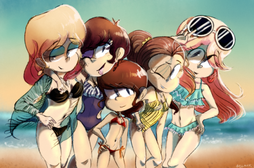 coyoterom:  nella-wafer: down on the west coast What a lovely picture! Love Luan’s one-piecer :) 