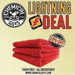 chemicalguys:  Don’t Miss out on this Lightning Deal-  #Sunday