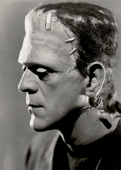 Boris Karloff in a promotional photo for The Bride of Frankenstein