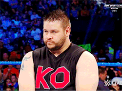 mith-gifs-wrestling: Your weekly dose of Kevin grimacing in barely-contained