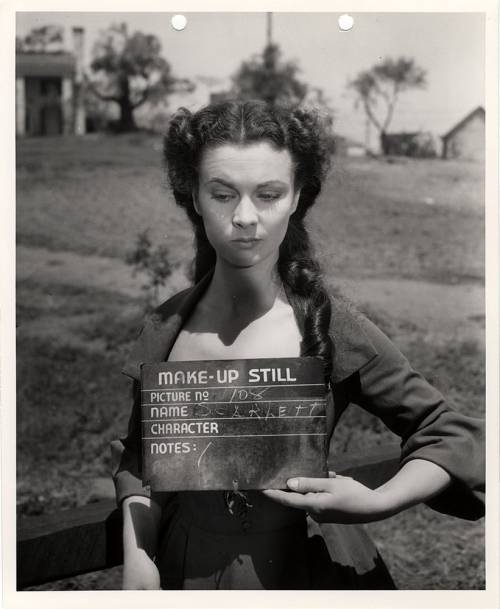 A Selznick International Pictures Make-up still showing Scarlett