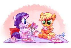 rarijackdaily:Tea party..!  x3 D'aww~ <3