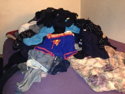 All the laundry I have to fold. Lol