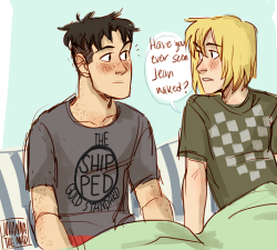 johannathemad:  they’re best friends so they have sleepovers