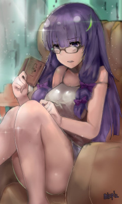 patchouli knowledge (touhou) drawn by martin (minipiz) - Danbooru