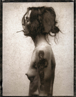 erthepolaroidcollection:  Palesaent.  Palladium print of a scanned,