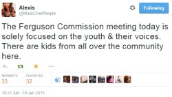 iwriteaboutfeminism:  The Ferguson Commission and @MillenialAU