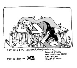 Storyboard artist Hilary Florido says:  New Steven Universe!