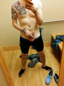 brandito890:  Was clothes shopping at Kohls, got horny, and ended