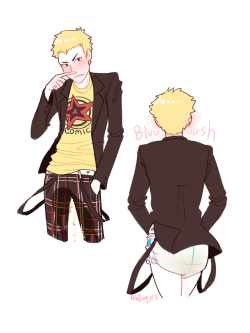 ah-bagels: Ryuji is such a pee boy…. look at all that yellow