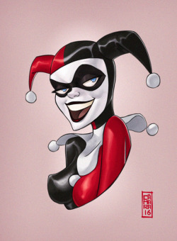 camarasketch:  Harley Quinn portrait 