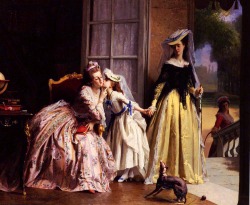 artschoolglasses:Joseph Caraud,Â Marie Antoinette and Her Child,