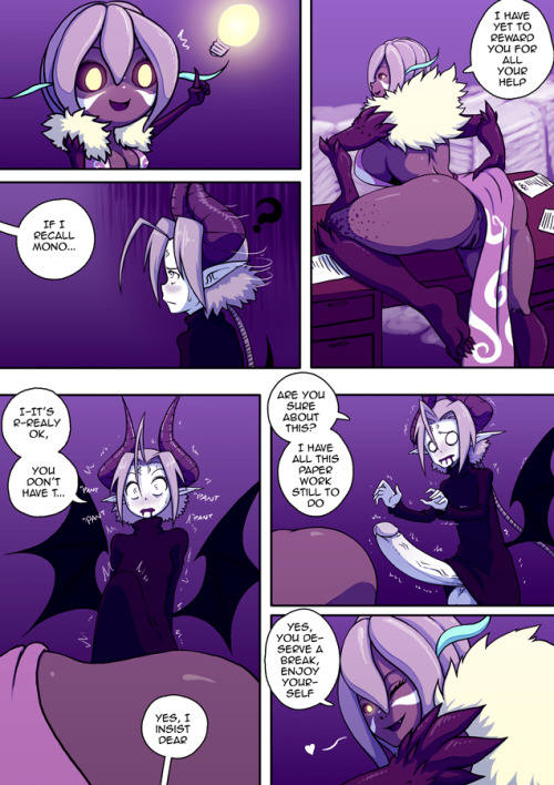 dmxwoops:  Comic commission for Dutch duke, featuring my characters Deumos and Mono   amazing work man! =)